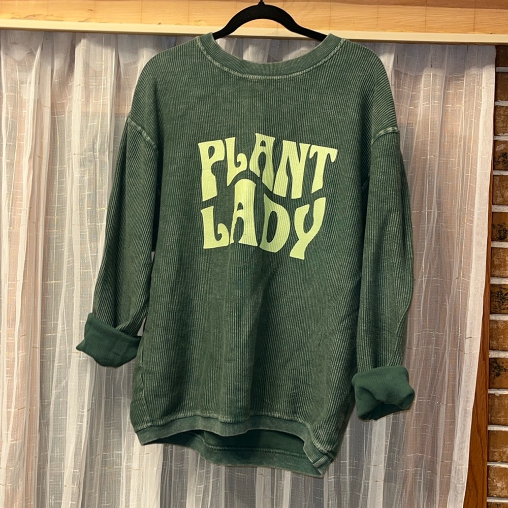 Soft oversized crew neck sweatshirt